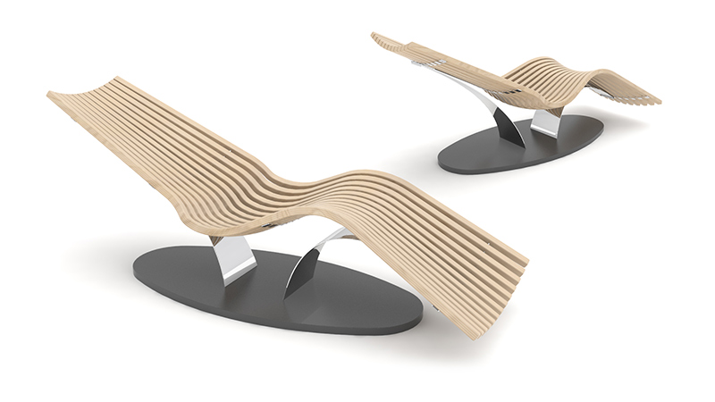 Wave Balance Steel  relaxation lounger